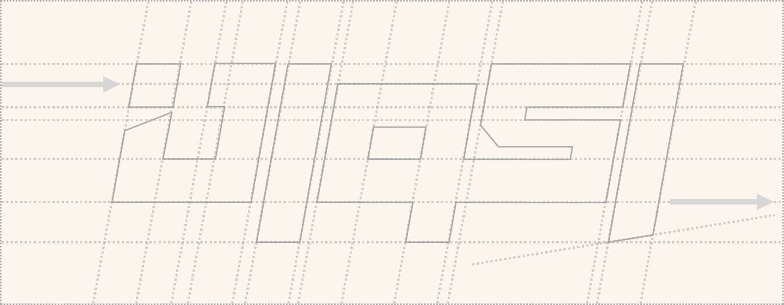 Construction grid behind the Akvan wordmark