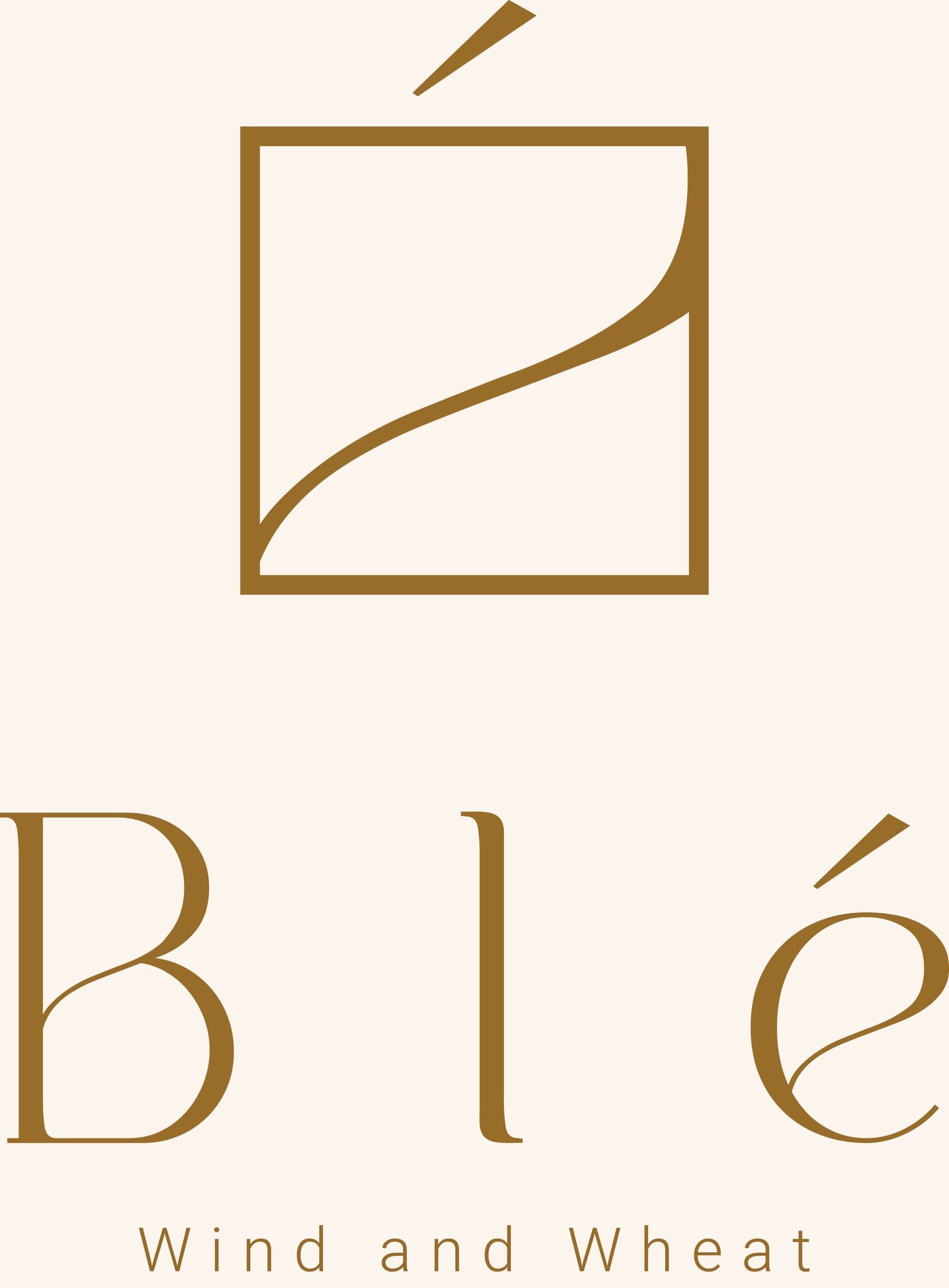 The Blé logotype, Wind and Wheat