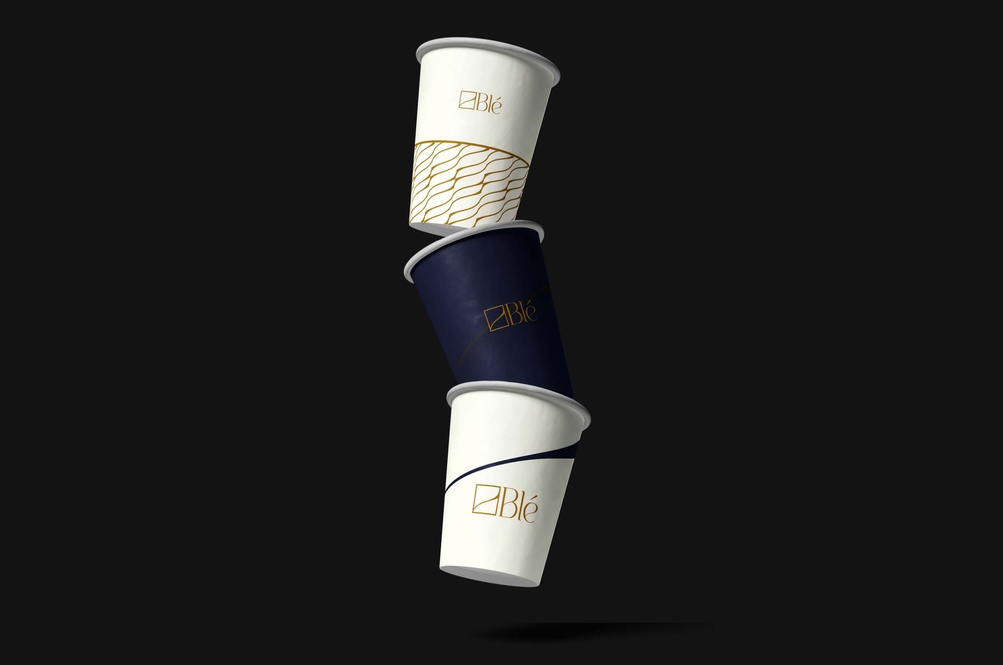 Branded takeaway cups