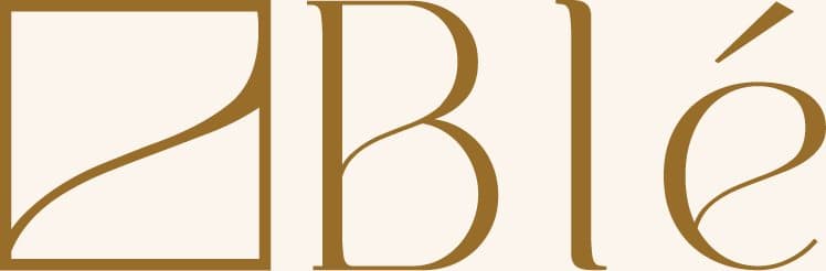 The Blé wordmark in gold