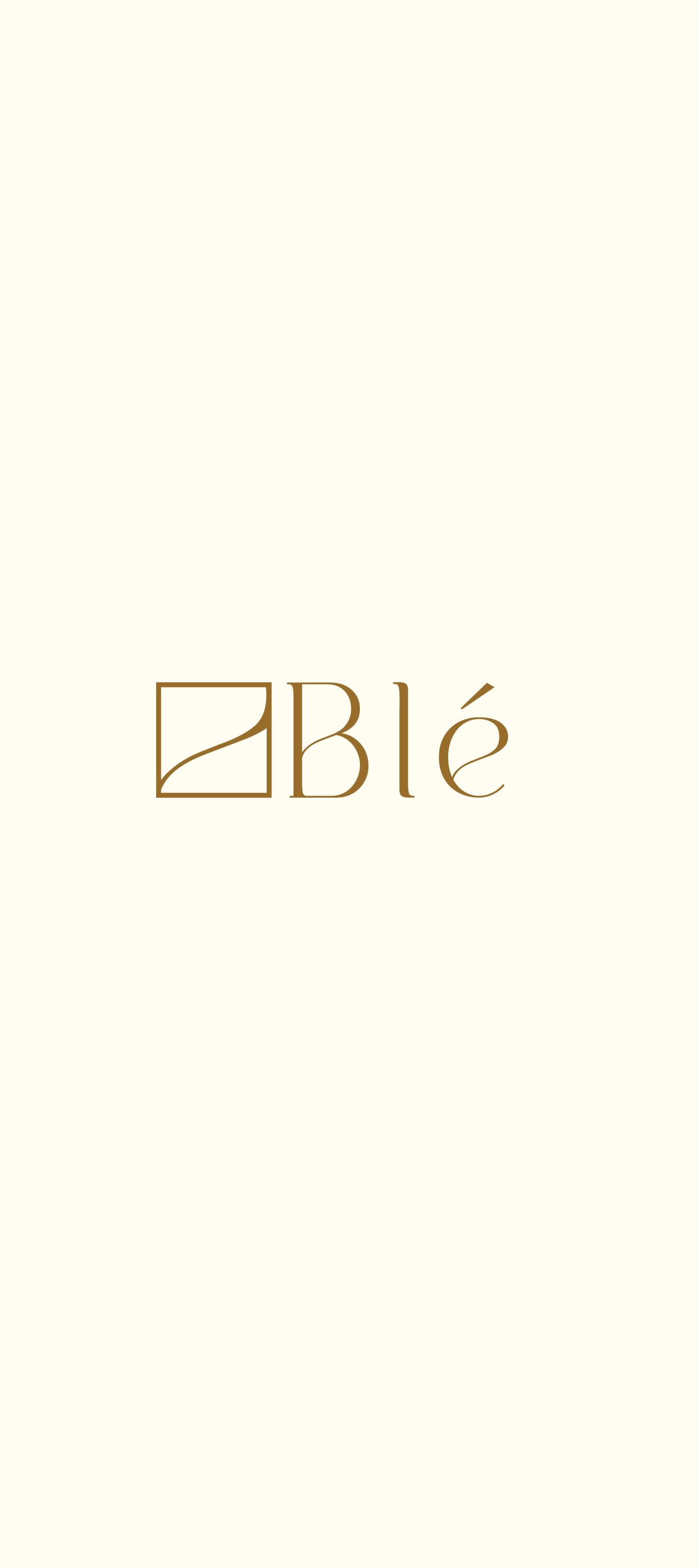 The Blé wordmark on cream