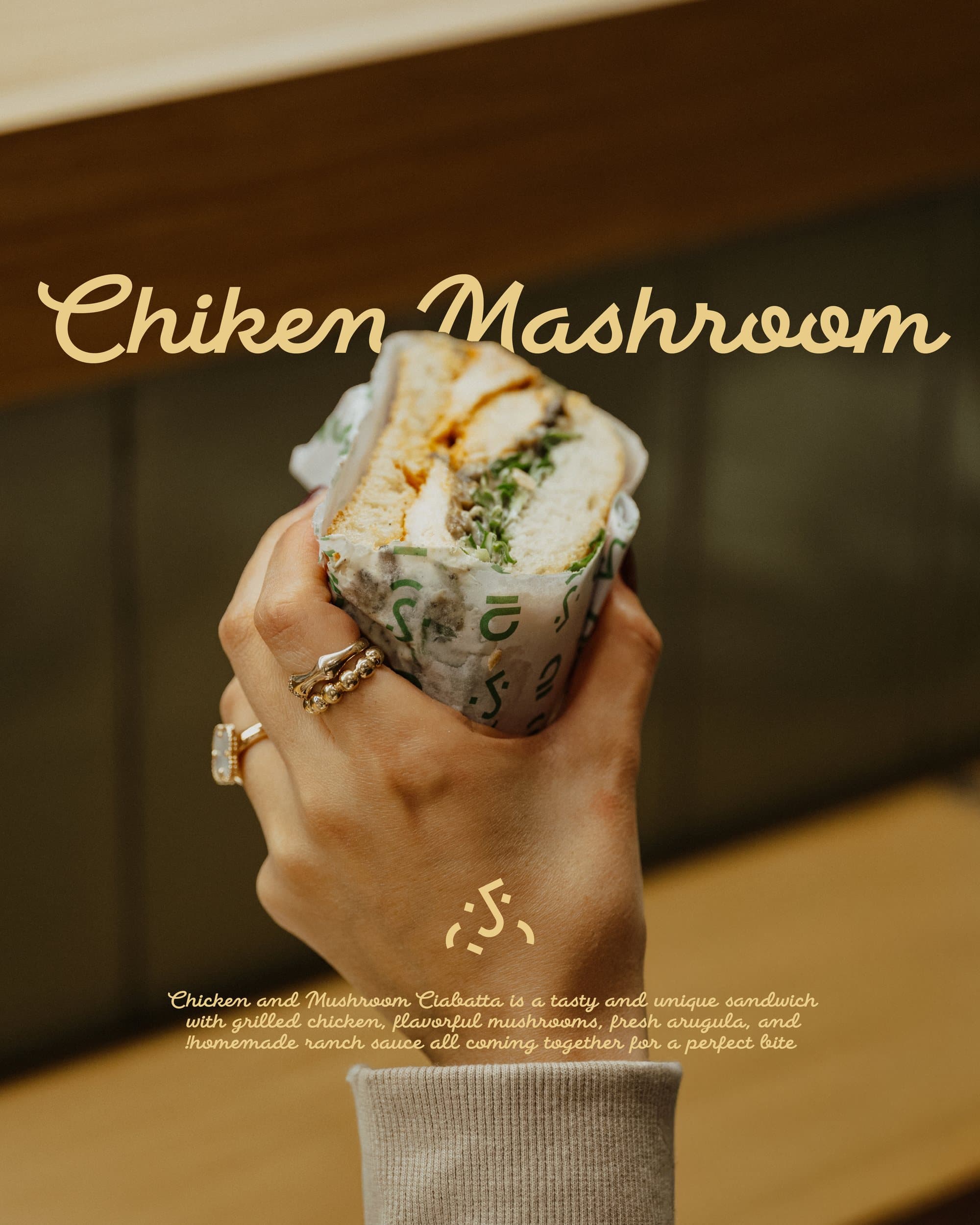 Chicken Mushroom post from the sandwich range