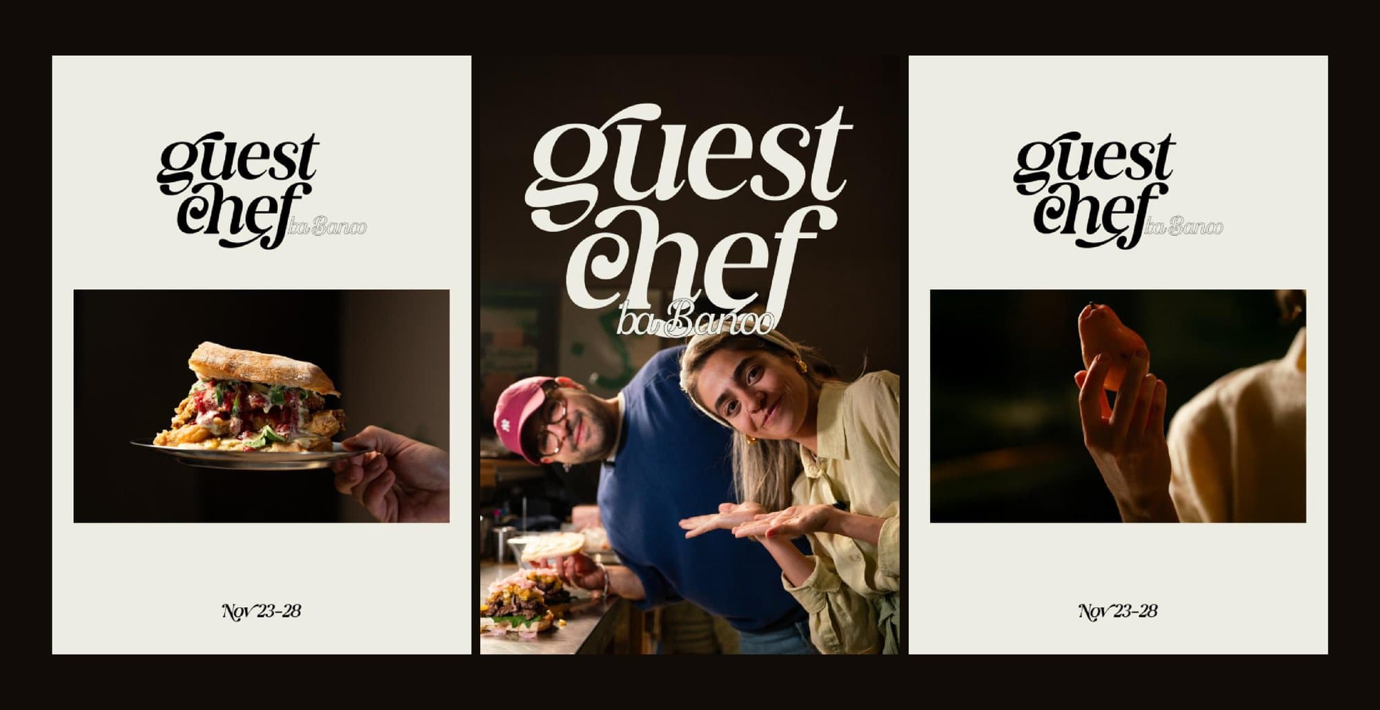 Guest Chef Ba Banoo — the posts and the campaign lettering