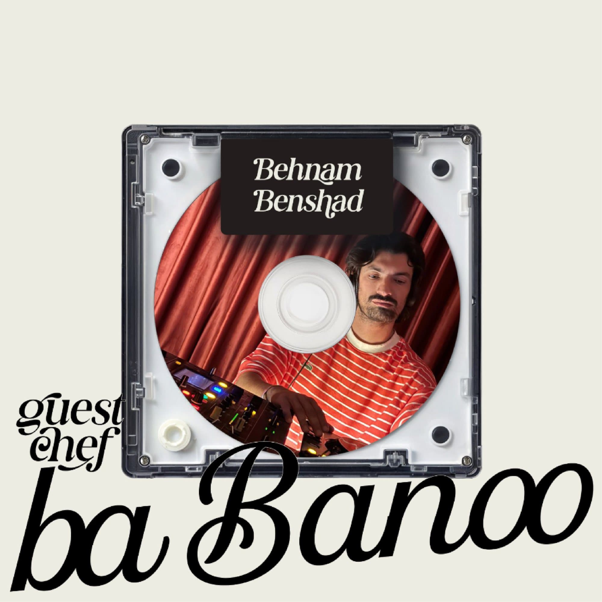 Ba Banoo cassette-style cover for Behnam Benshad