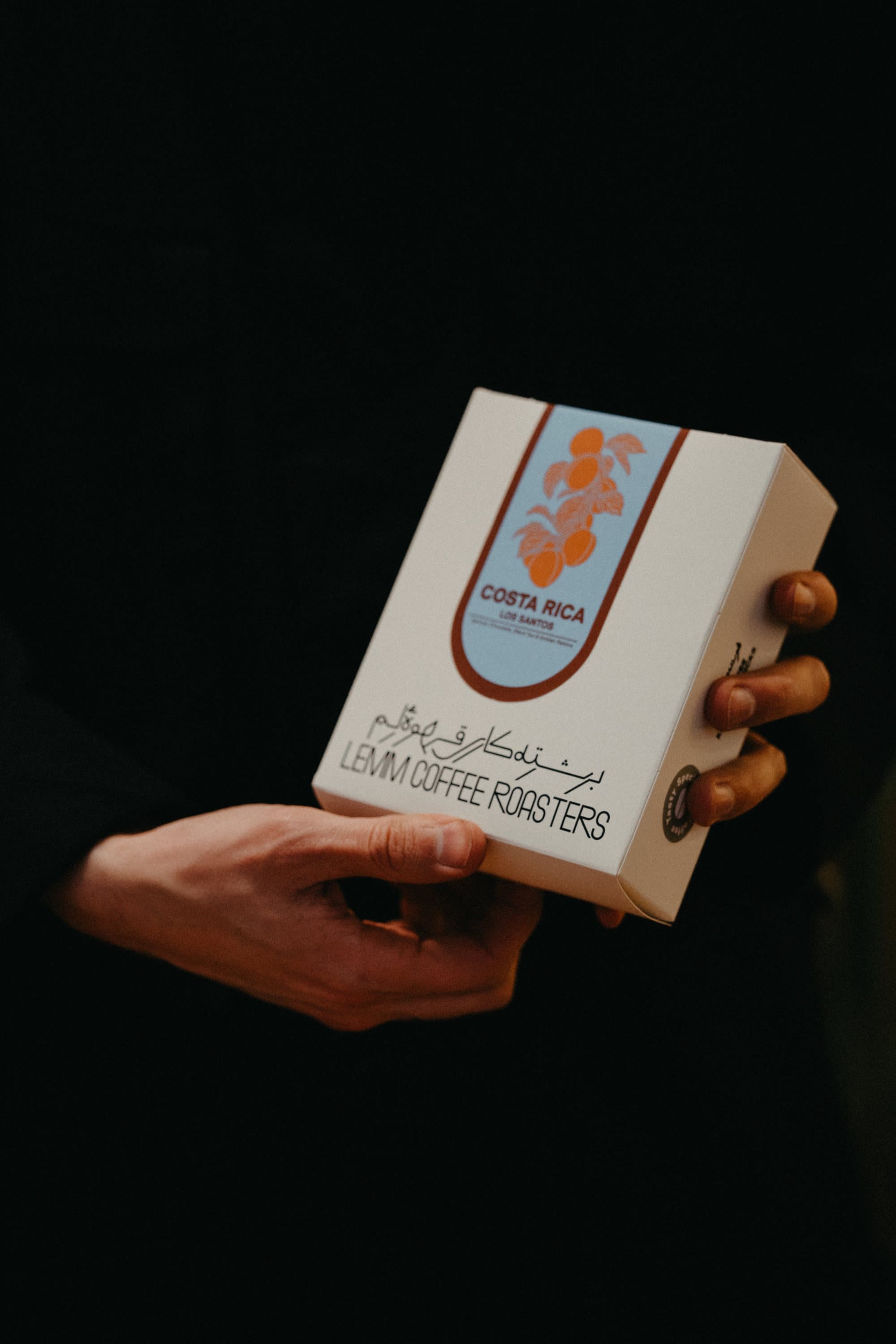 A pack held in the hand