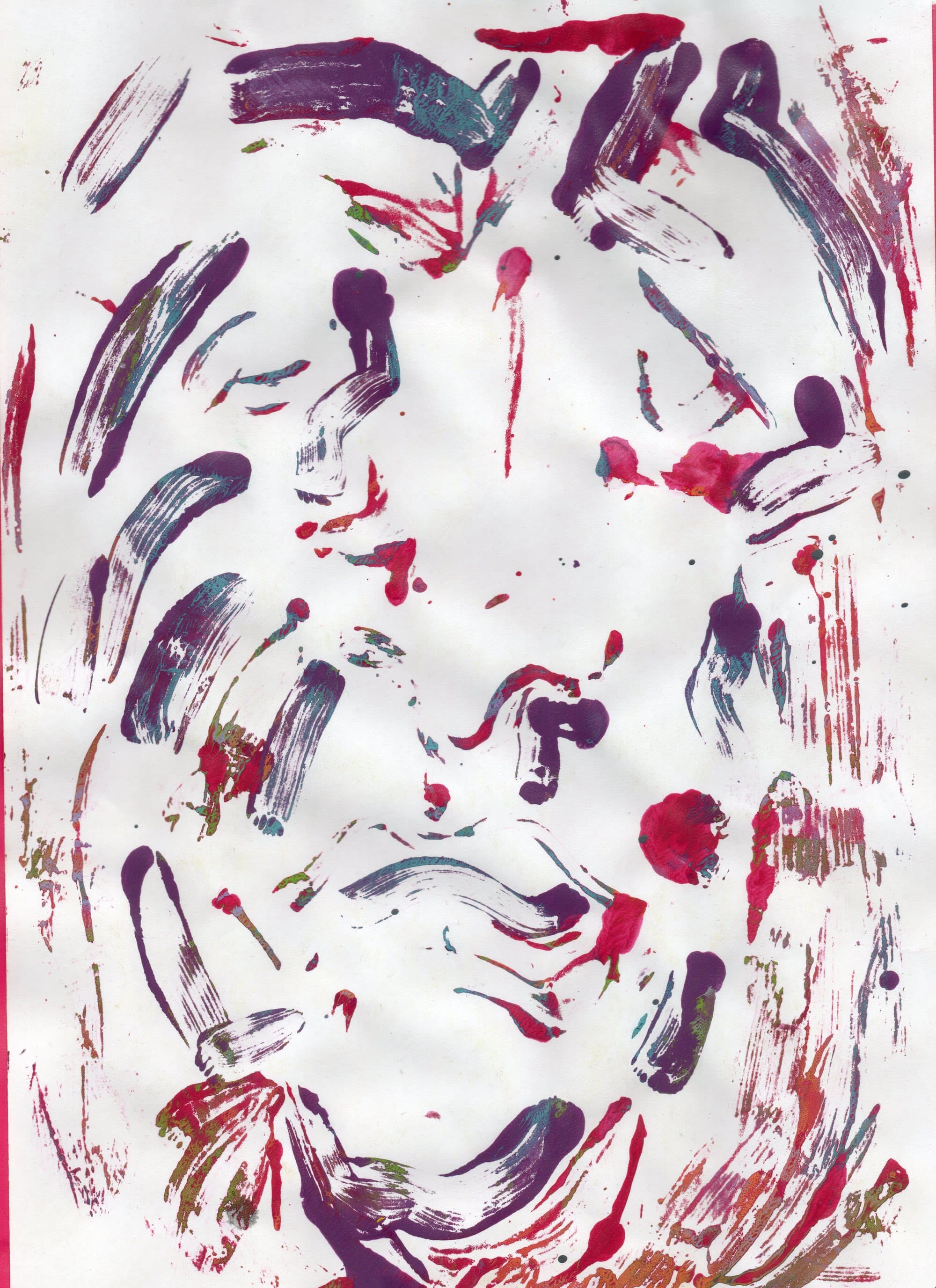 The House Is Black — monoprint on paper (2)