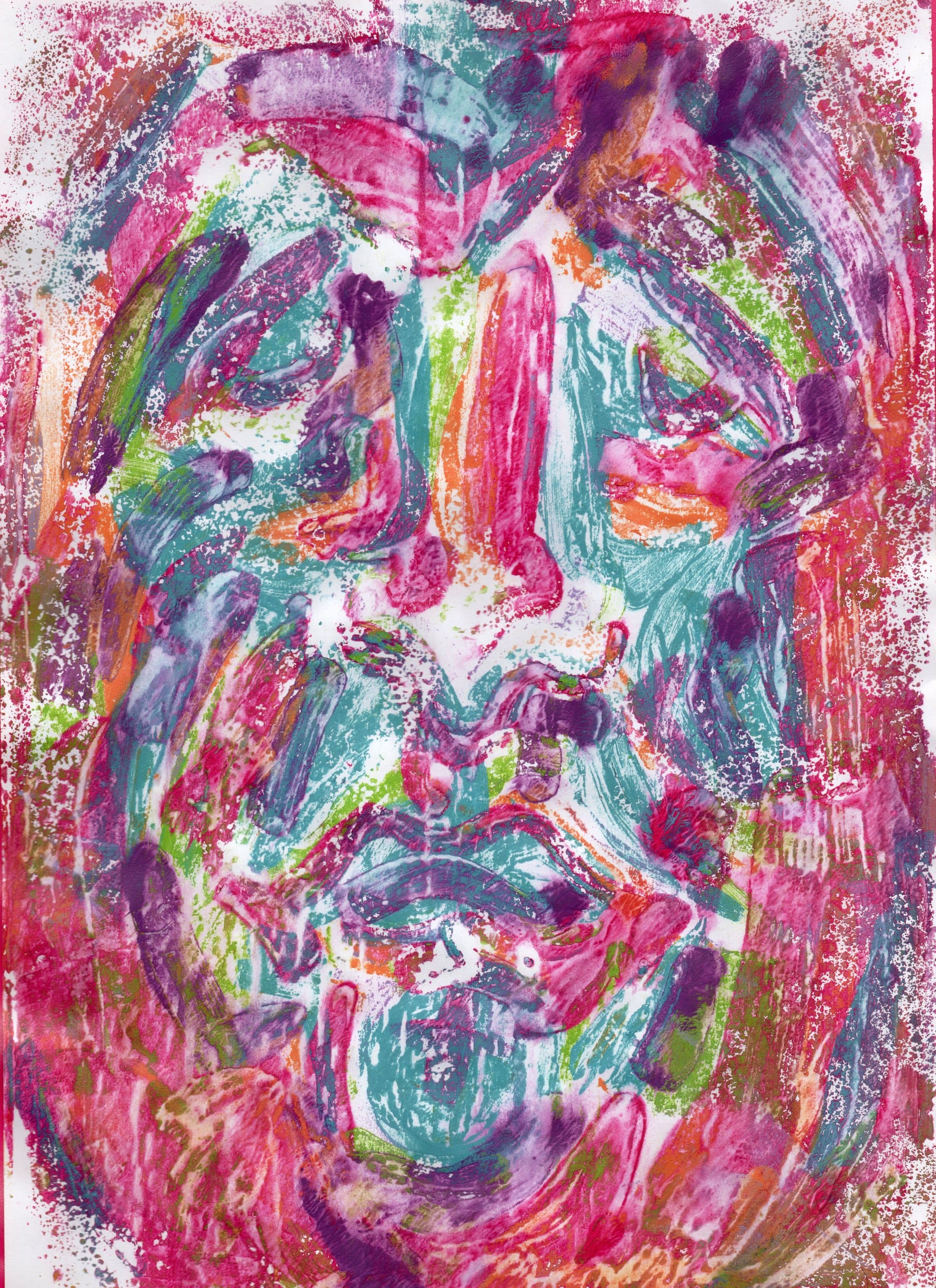 The House Is Black — monoprint on paper (3)