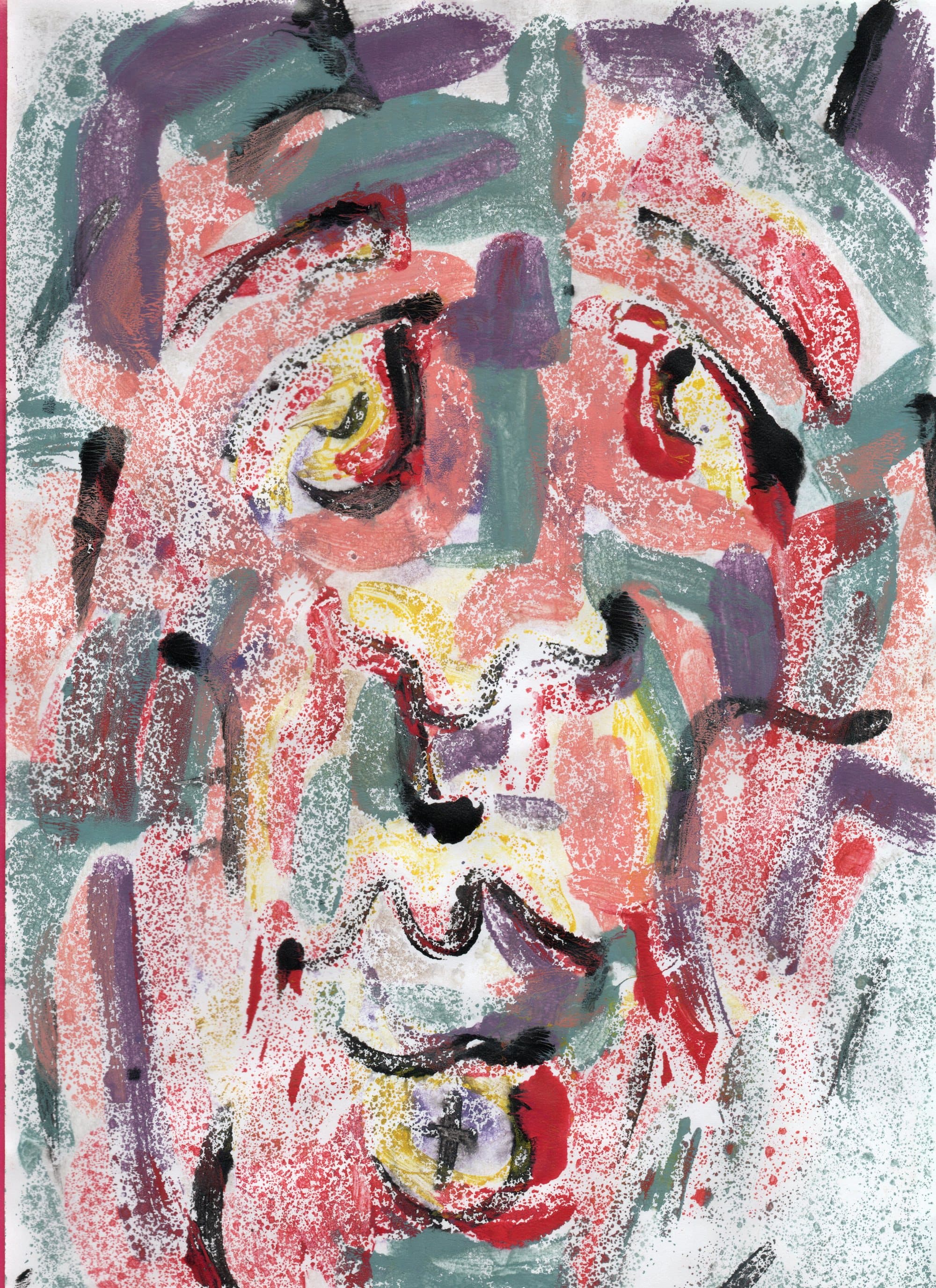 The House Is Black — monoprint on paper (14)