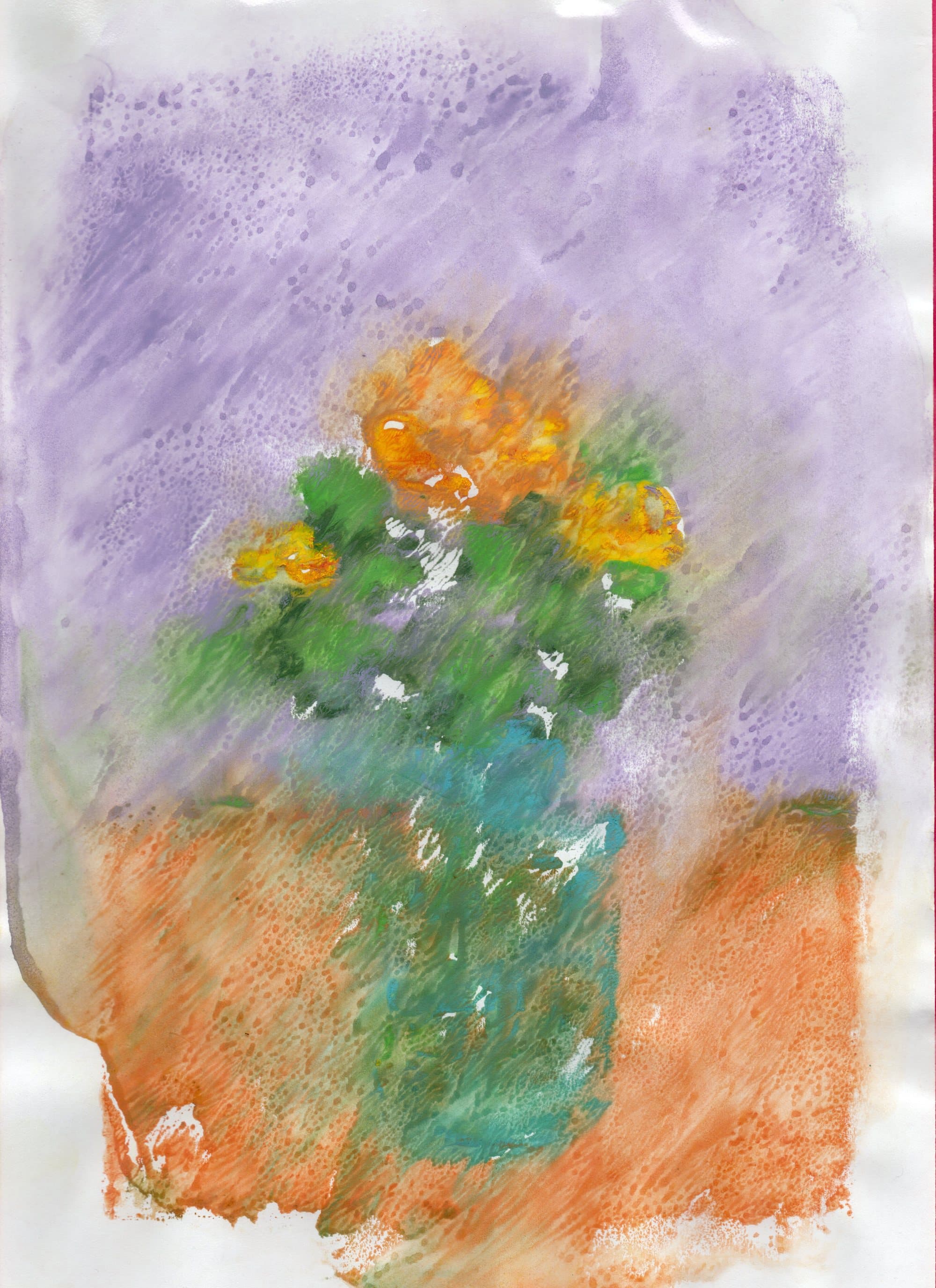 The House Is Black — monoprint on paper (23)