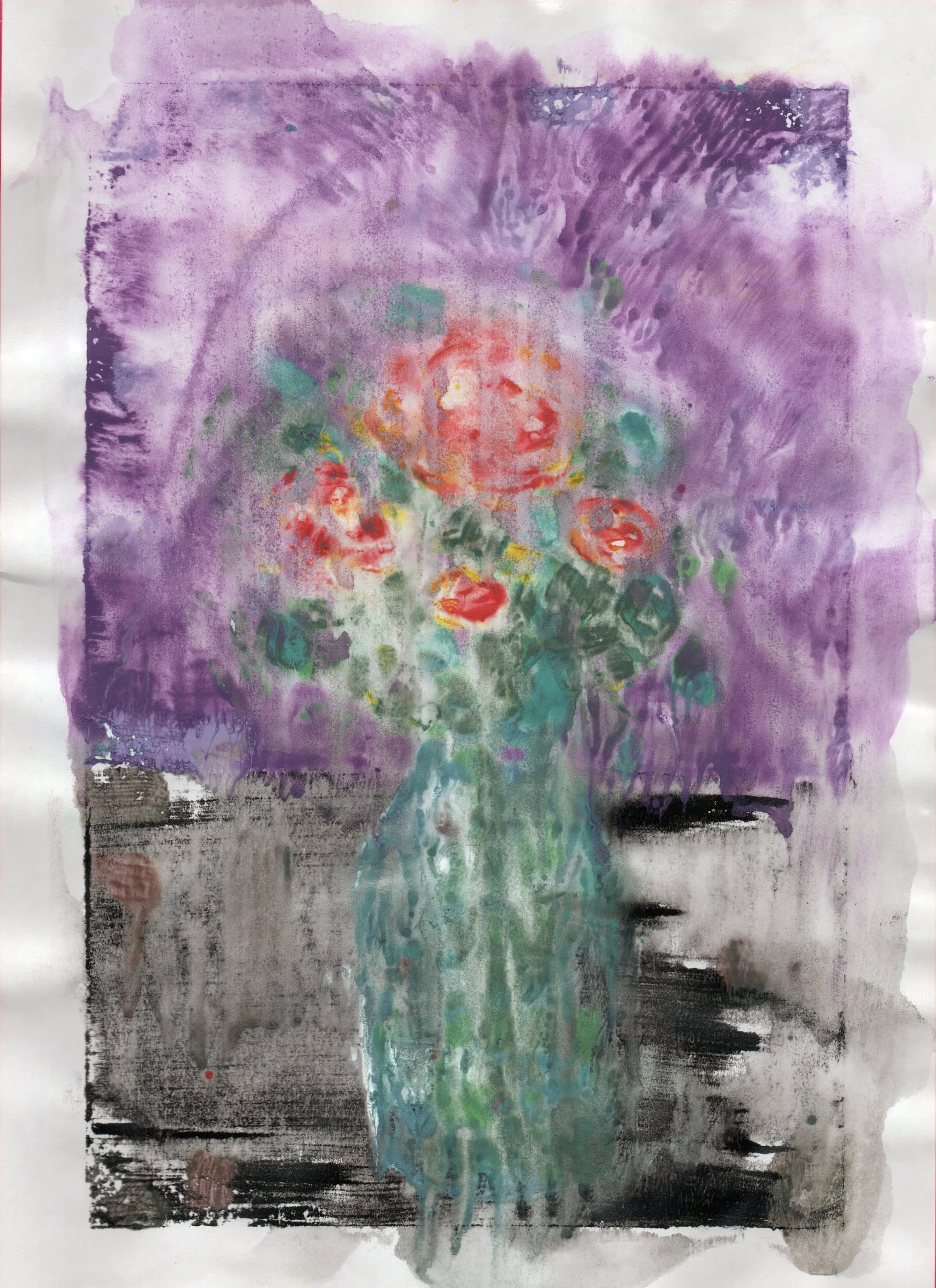 The House Is Black — monoprint on paper (25)