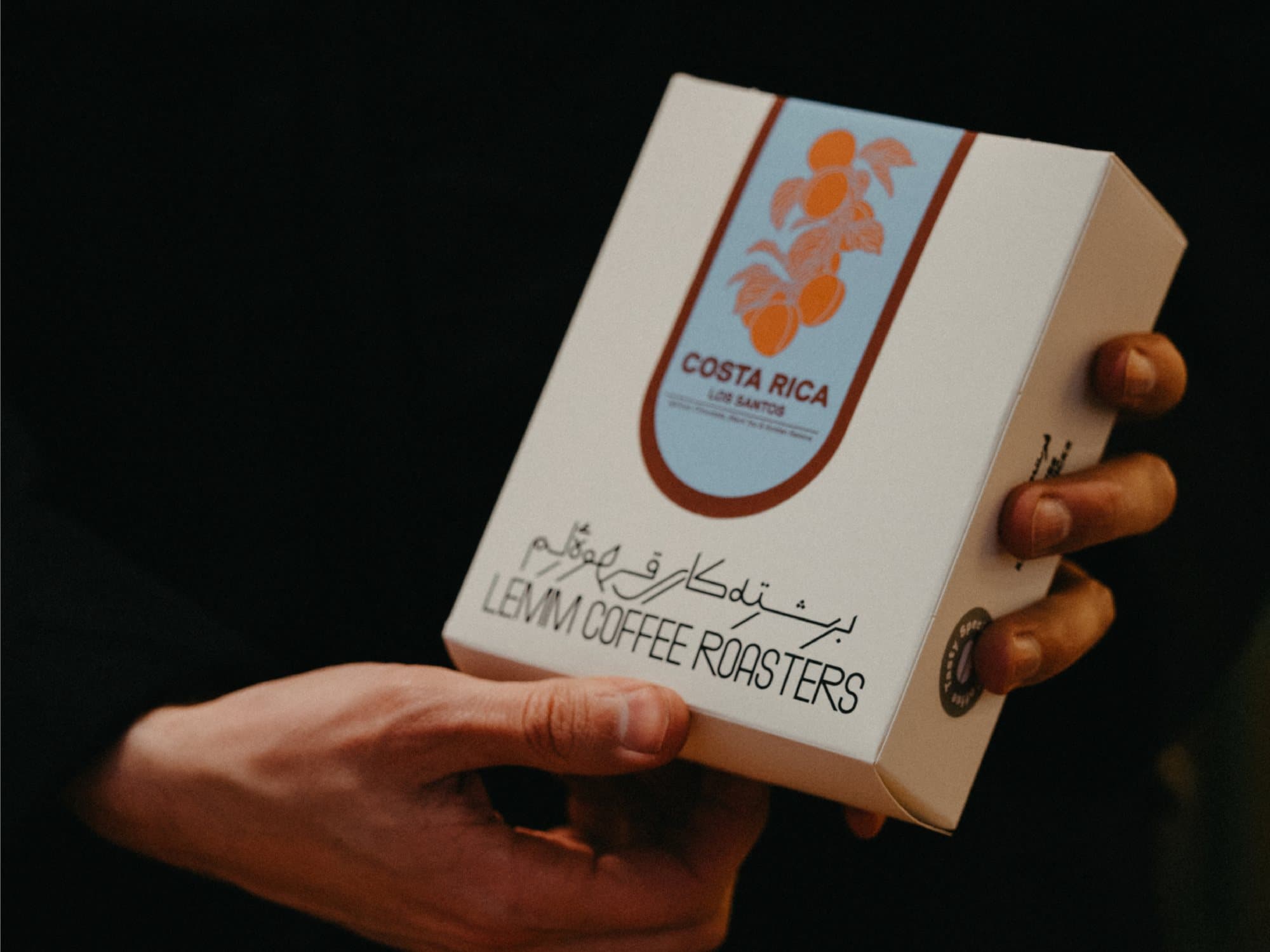 A Lemm box held in the hand
