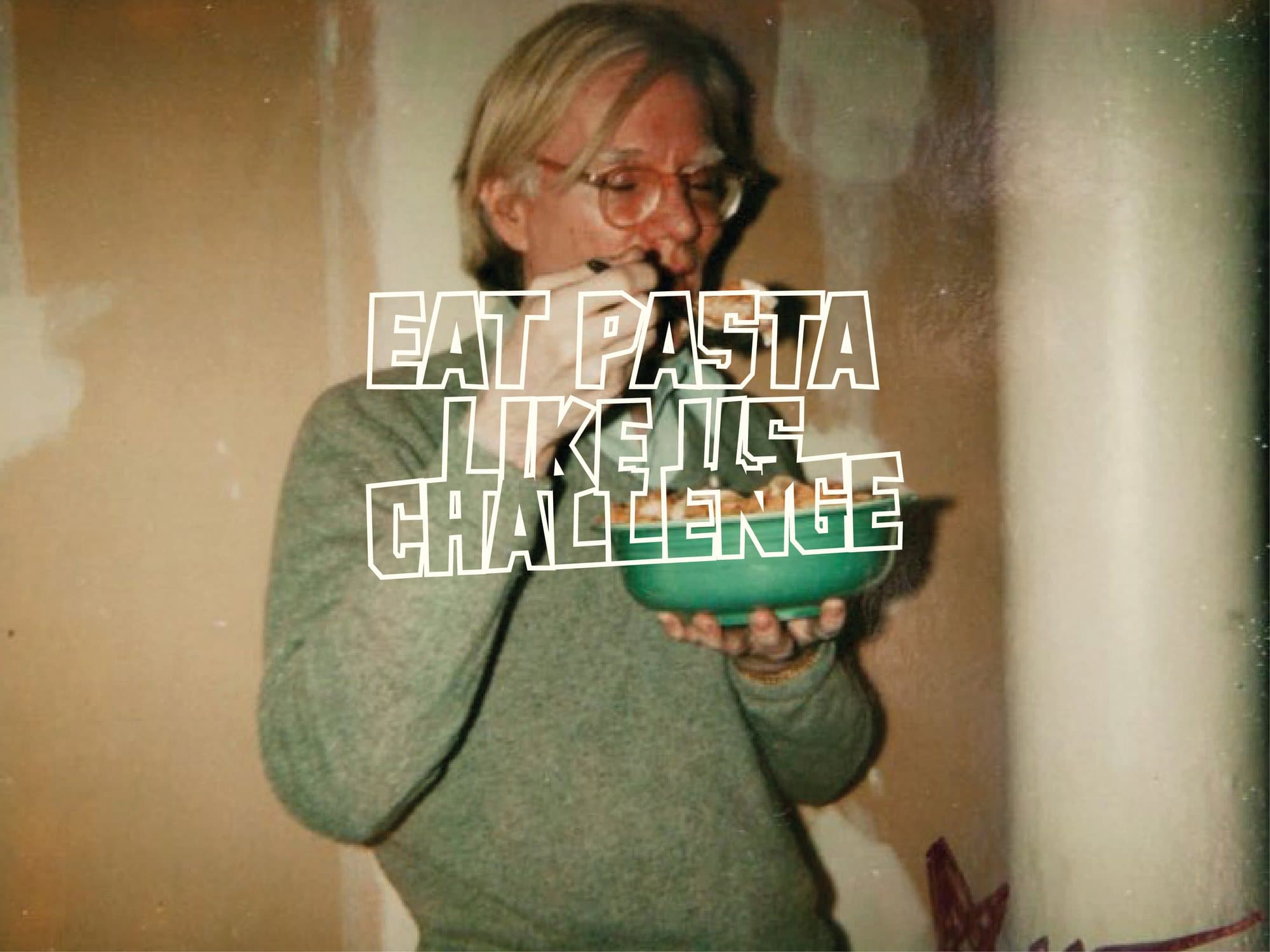 Eat Pasta Like Us — the challenge campaign photograph
