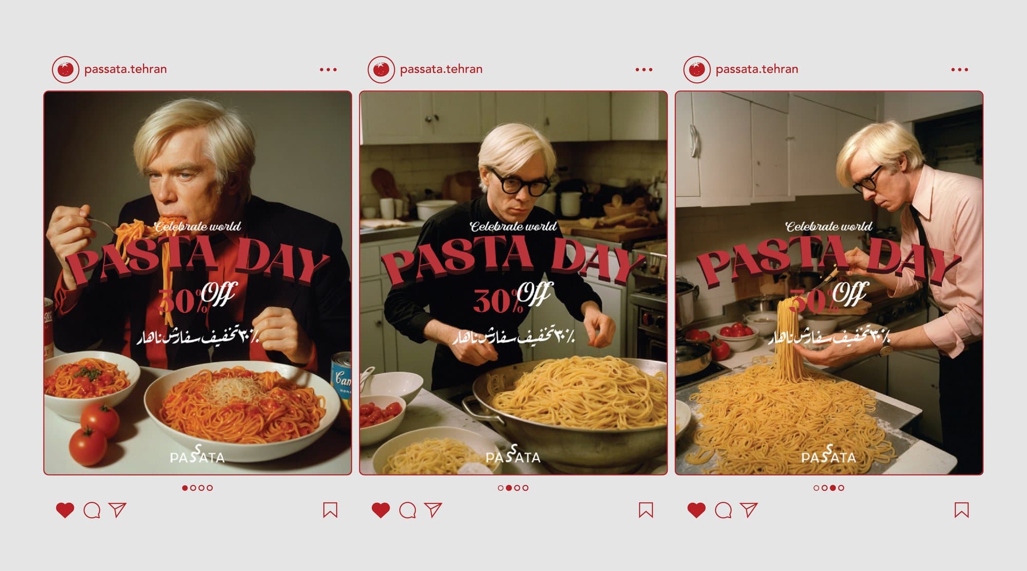 The Pasta Day Instagram set