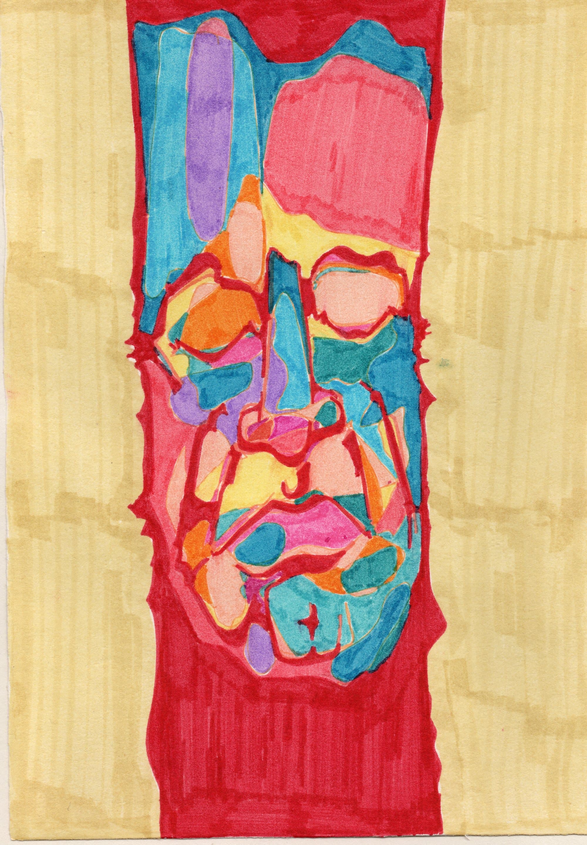 Shams Abadi, small format — marker on paper (2)