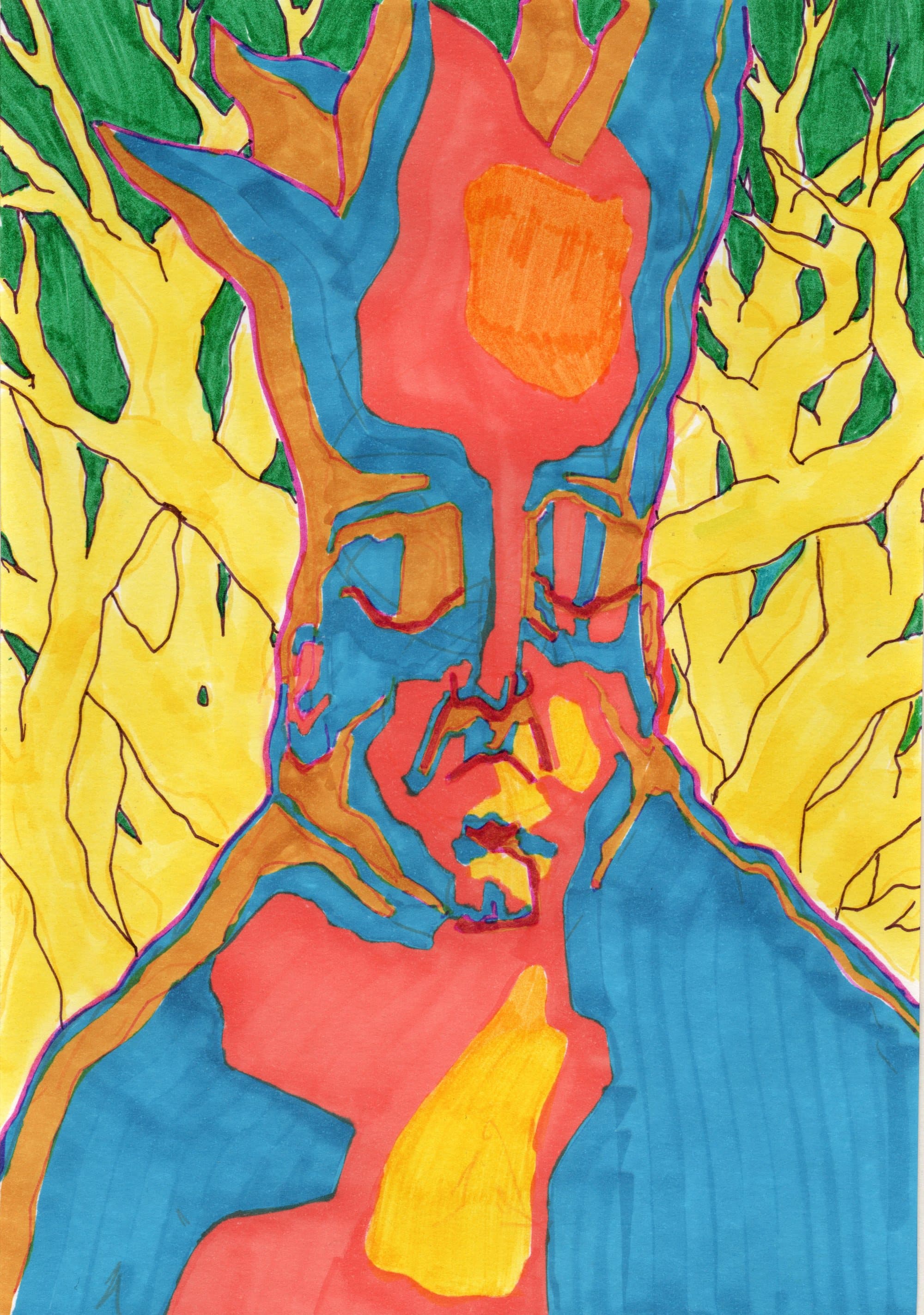 Shams Abadi, small format — marker on paper (3)