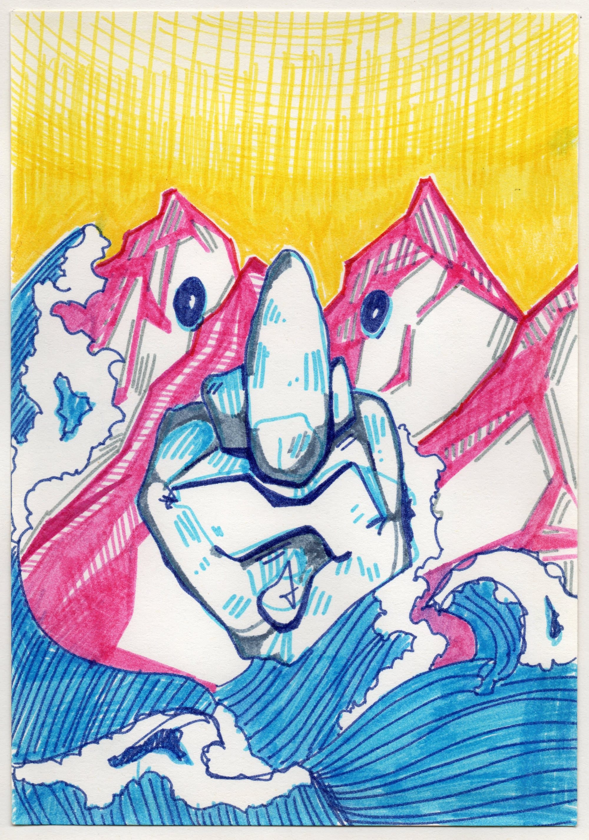 Shams Abadi, small format — marker on paper (5)