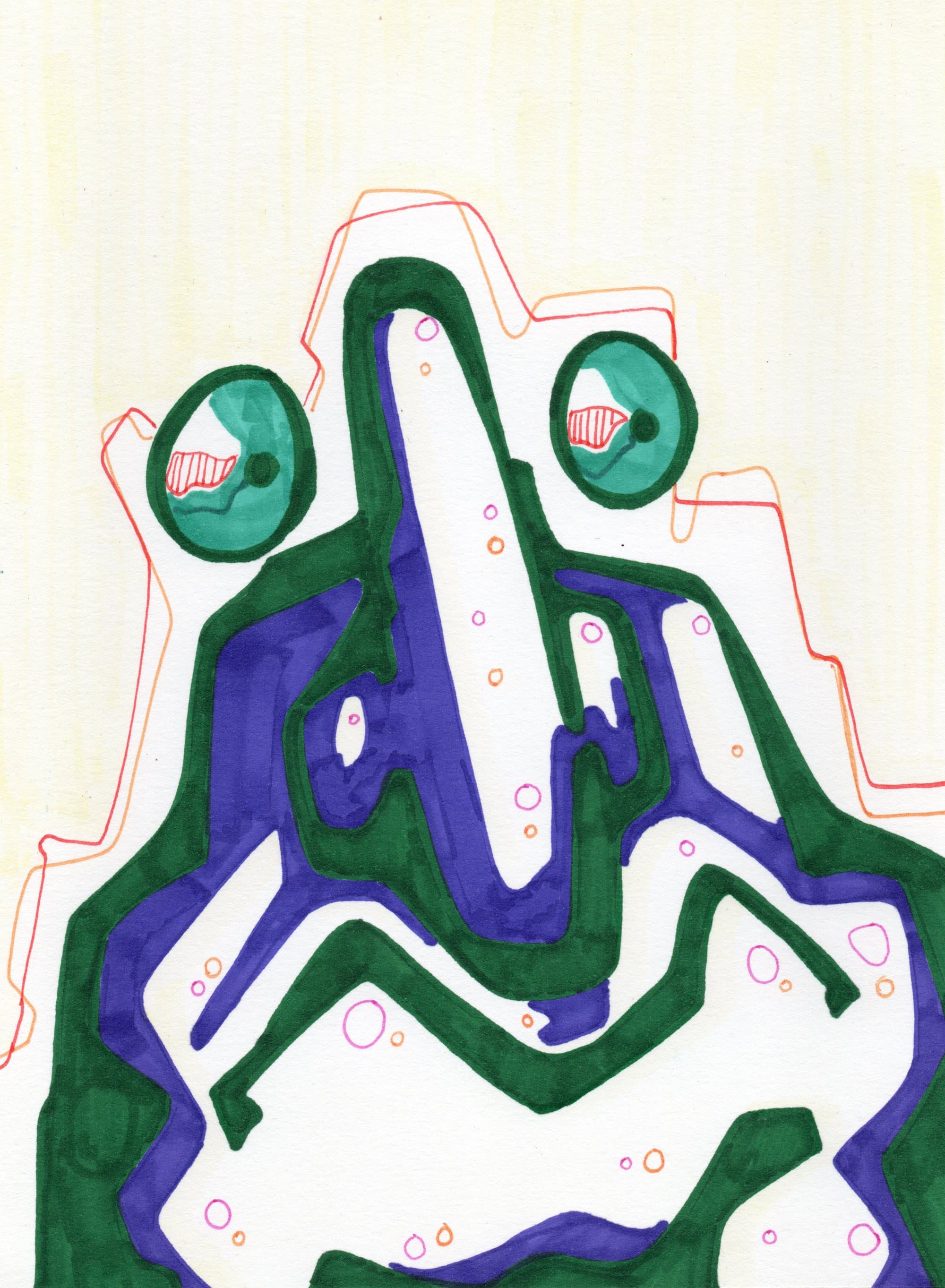 Shams Abadi, small format — marker on paper (10)
