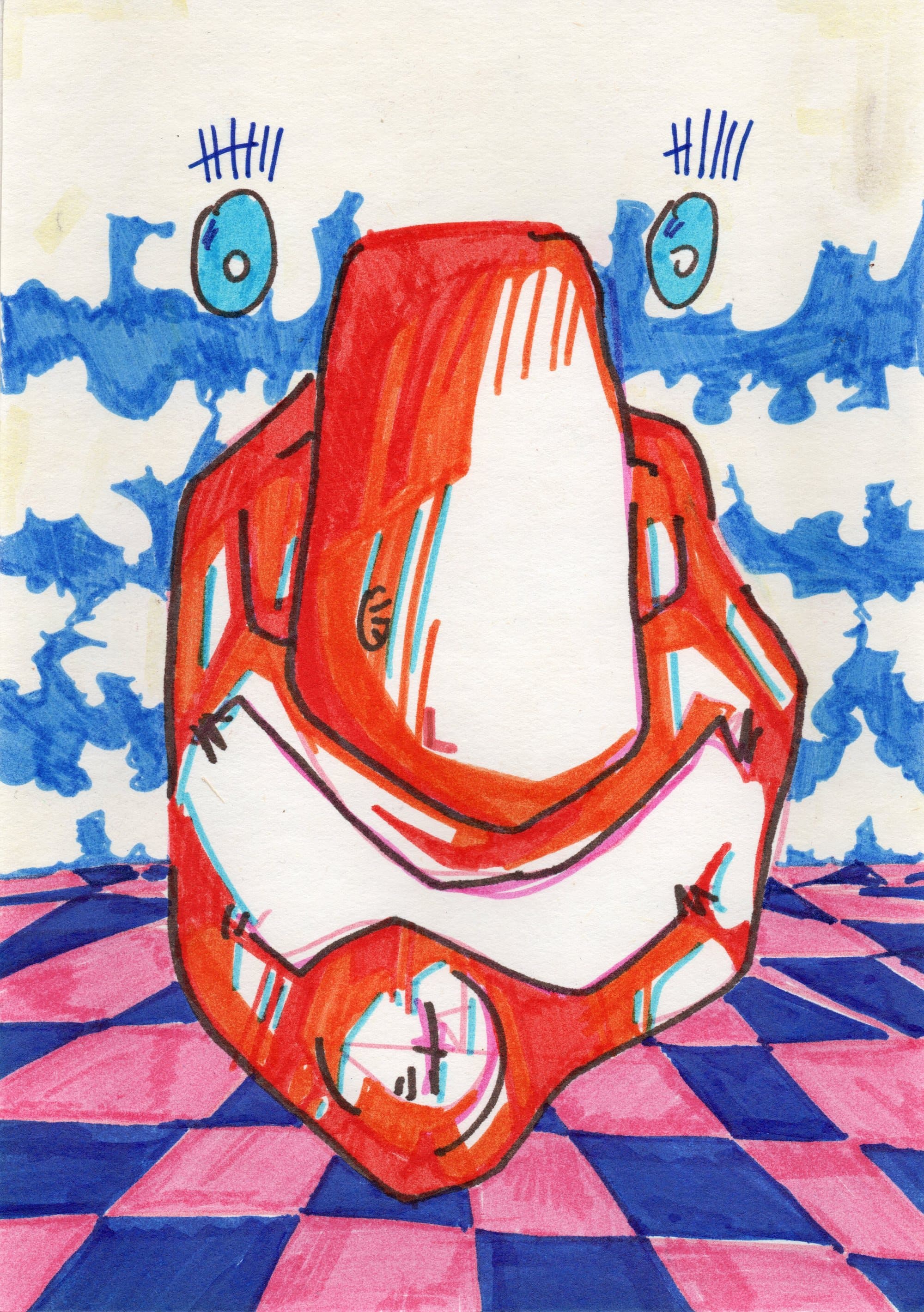 Shams Abadi, small format — marker on paper (12)