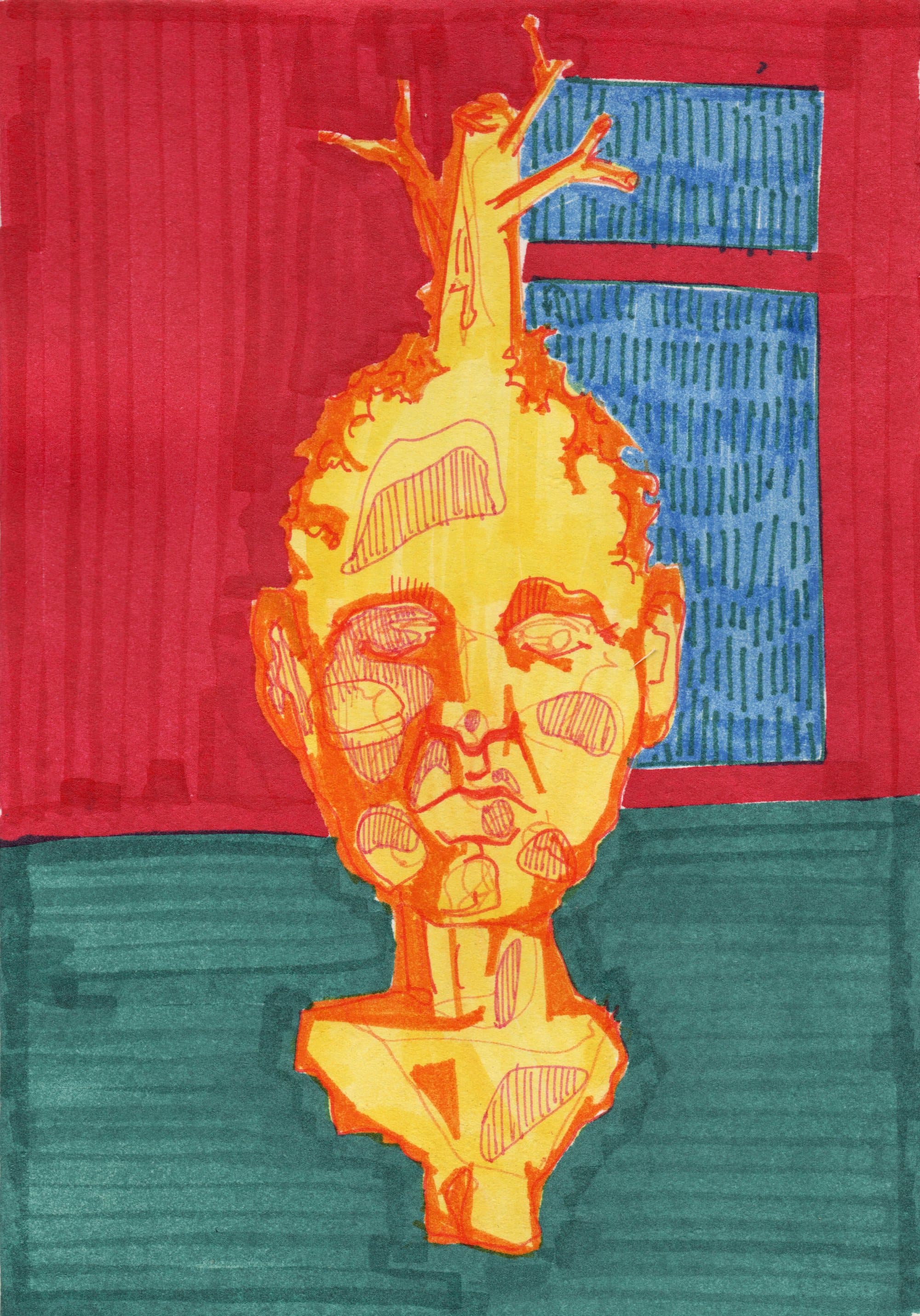 Shams Abadi, small format — marker on paper (13)