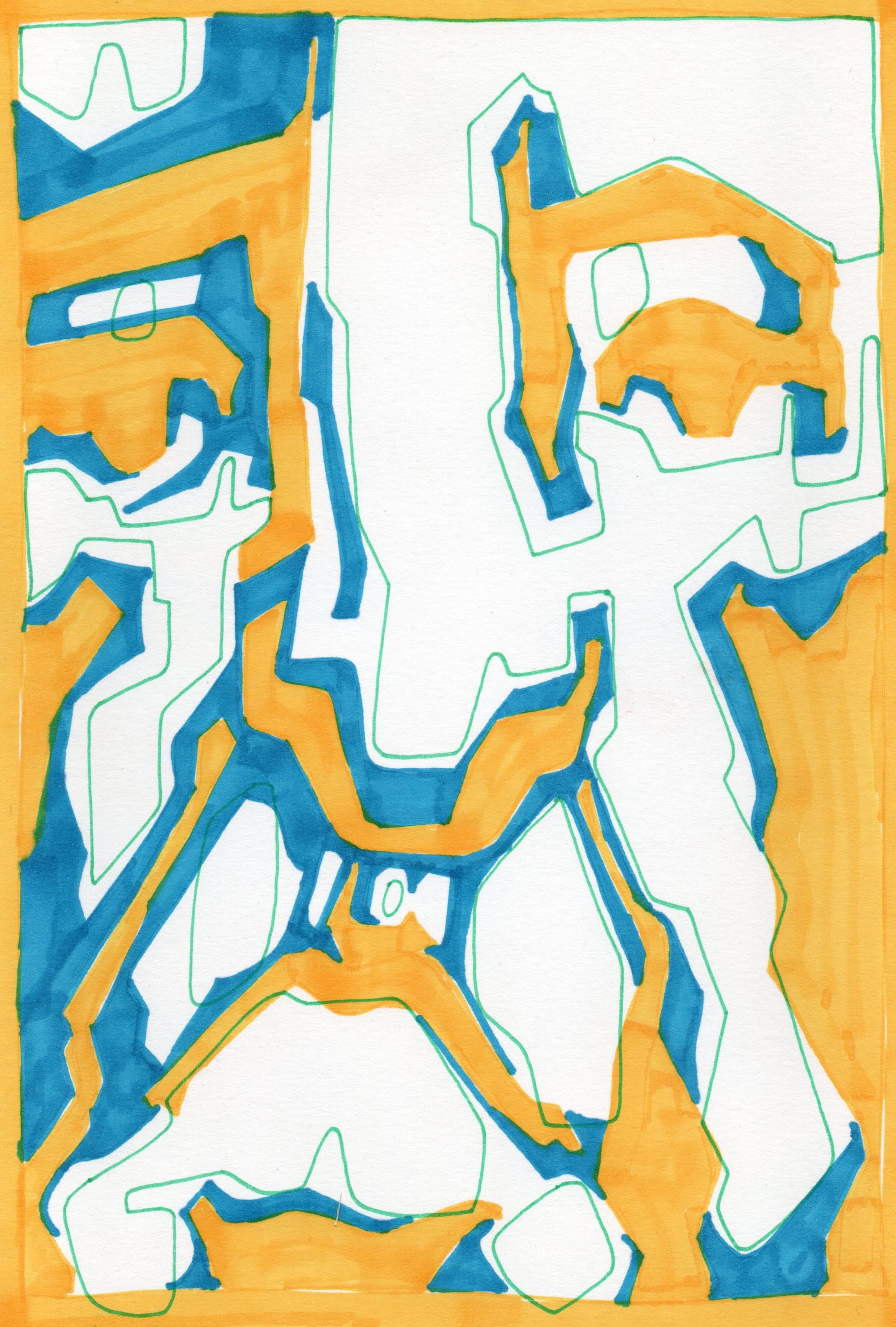 Shams Abadi, small format — marker on paper (14)