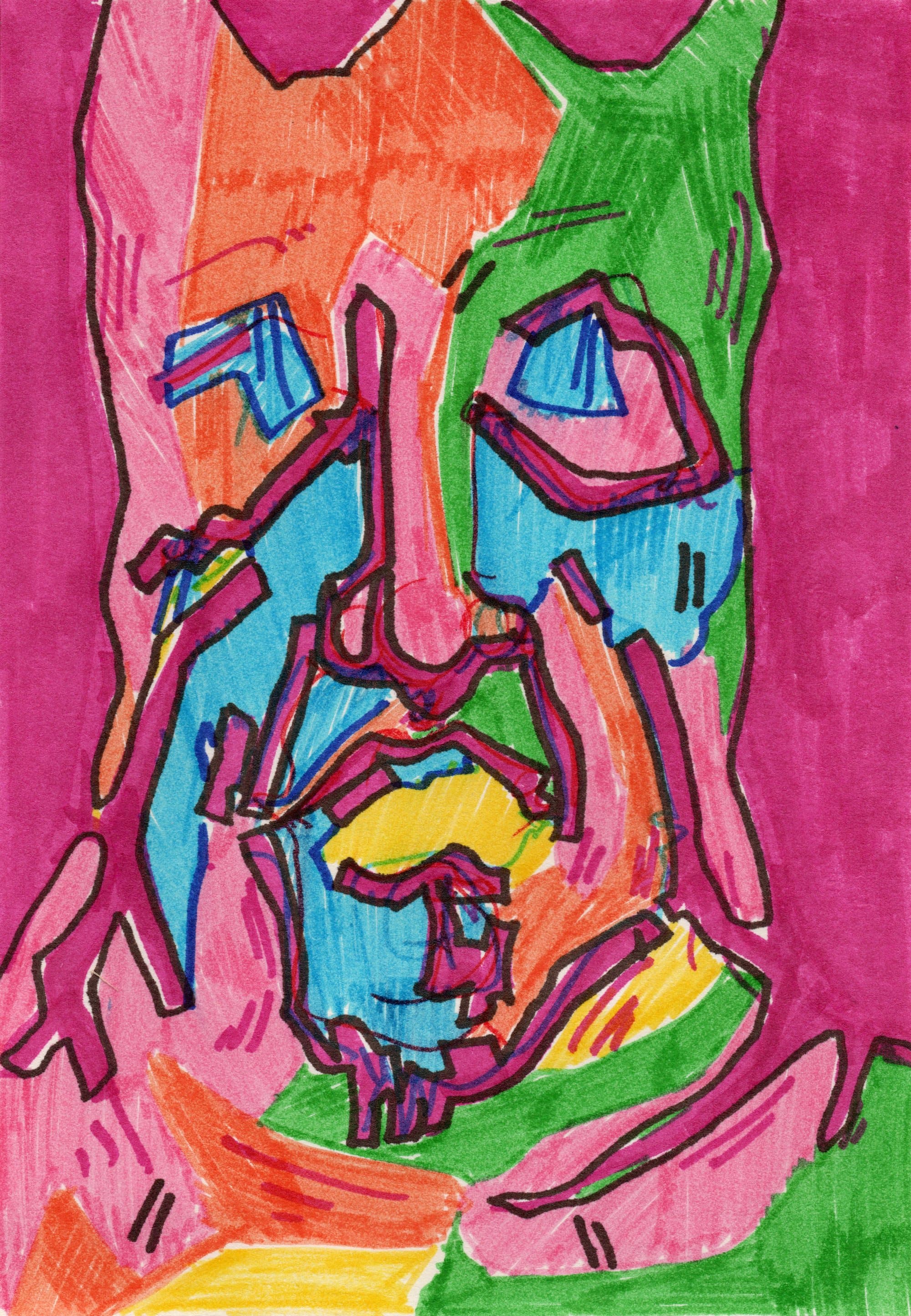 Shams Abadi, small format — marker on paper (16)