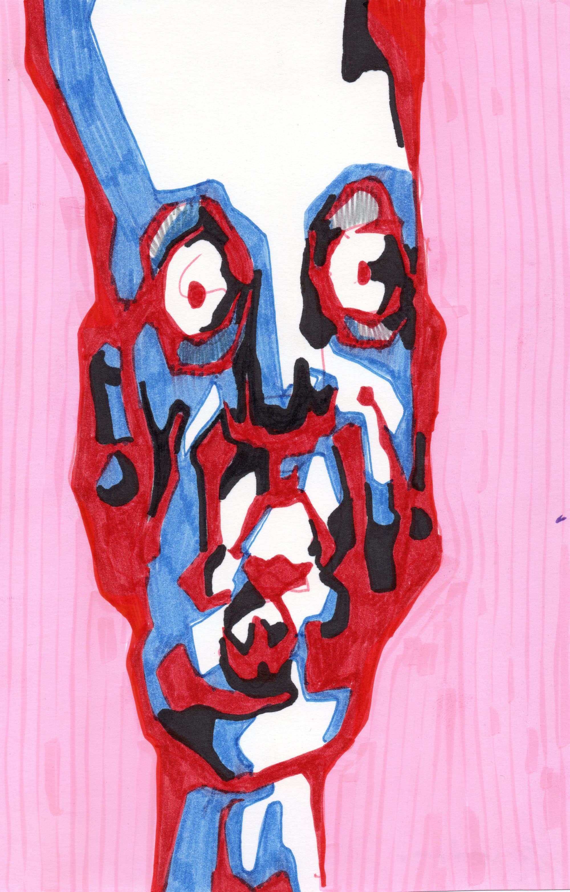 Shams Abadi, small format — marker on paper (20)
