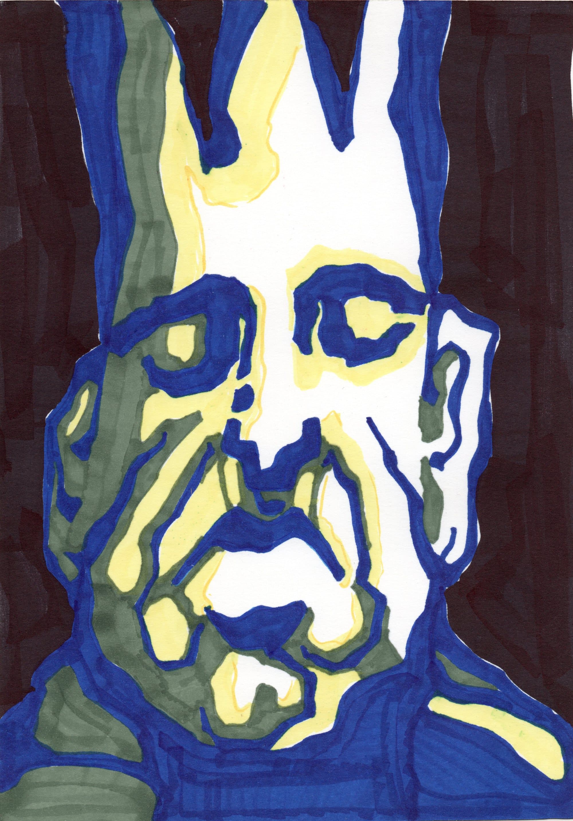 Shams Abadi, small format — marker on paper (24)