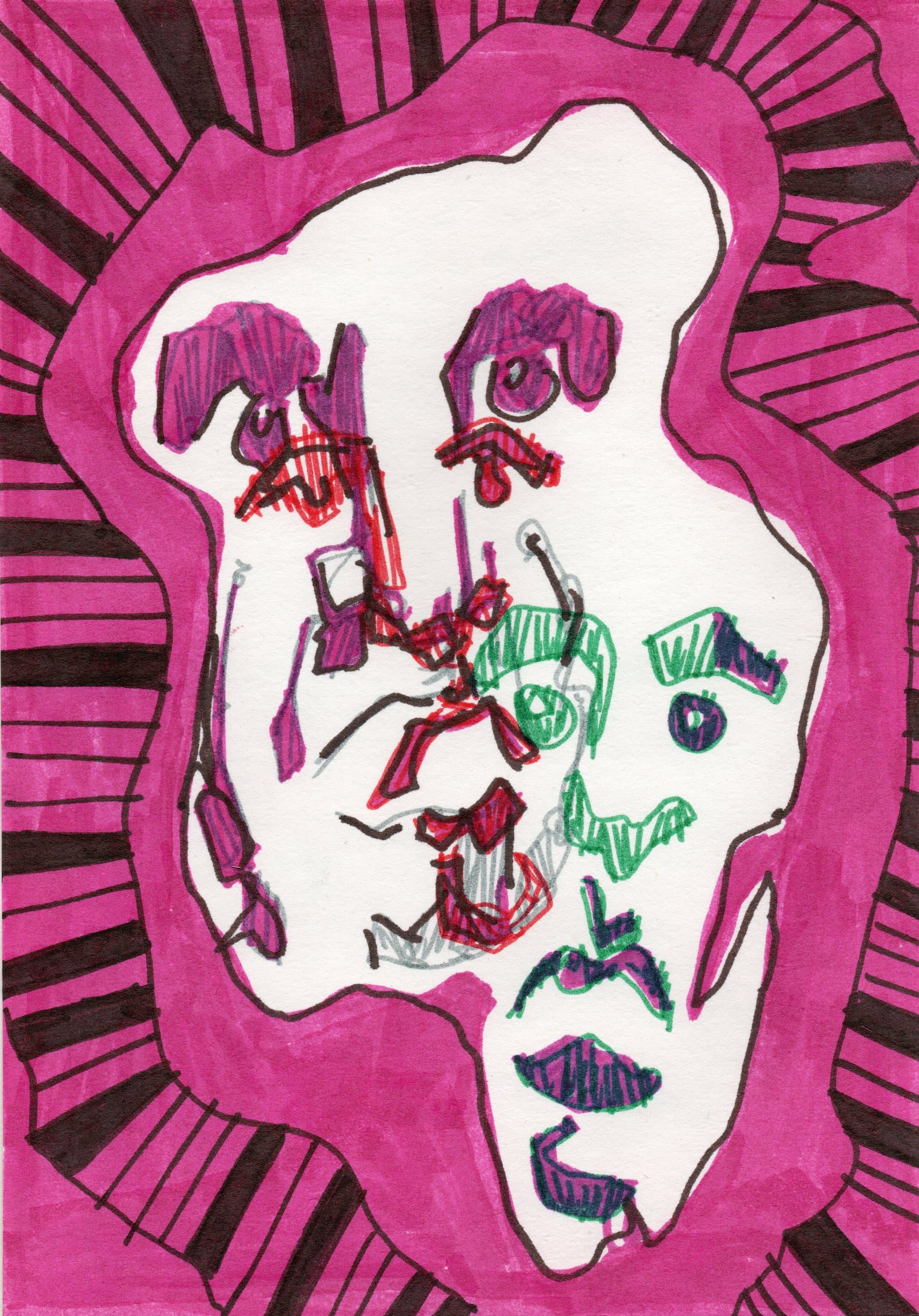 Shams Abadi, small format — marker on paper (25)