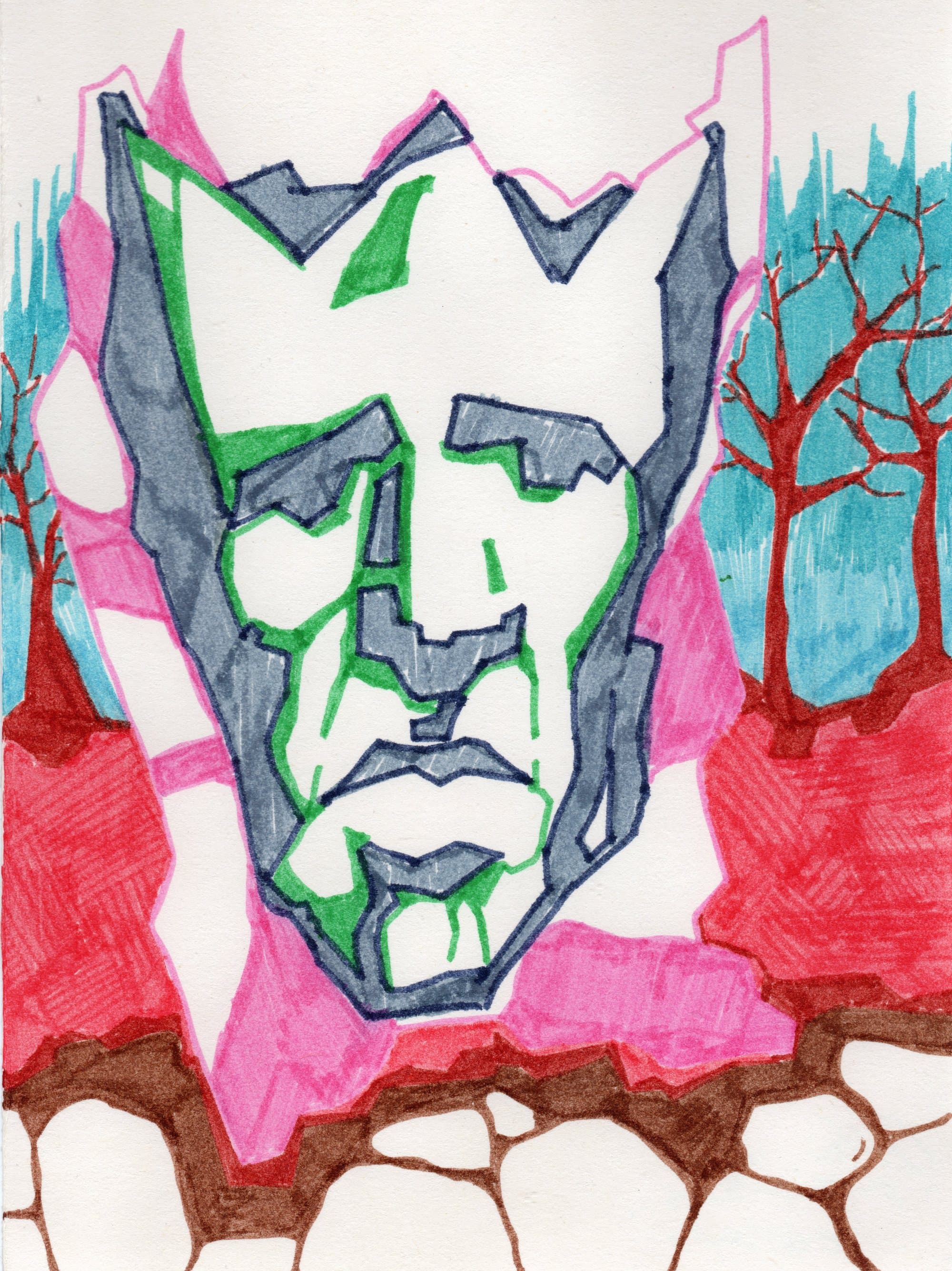 Shams Abadi, small format — marker on paper (27)