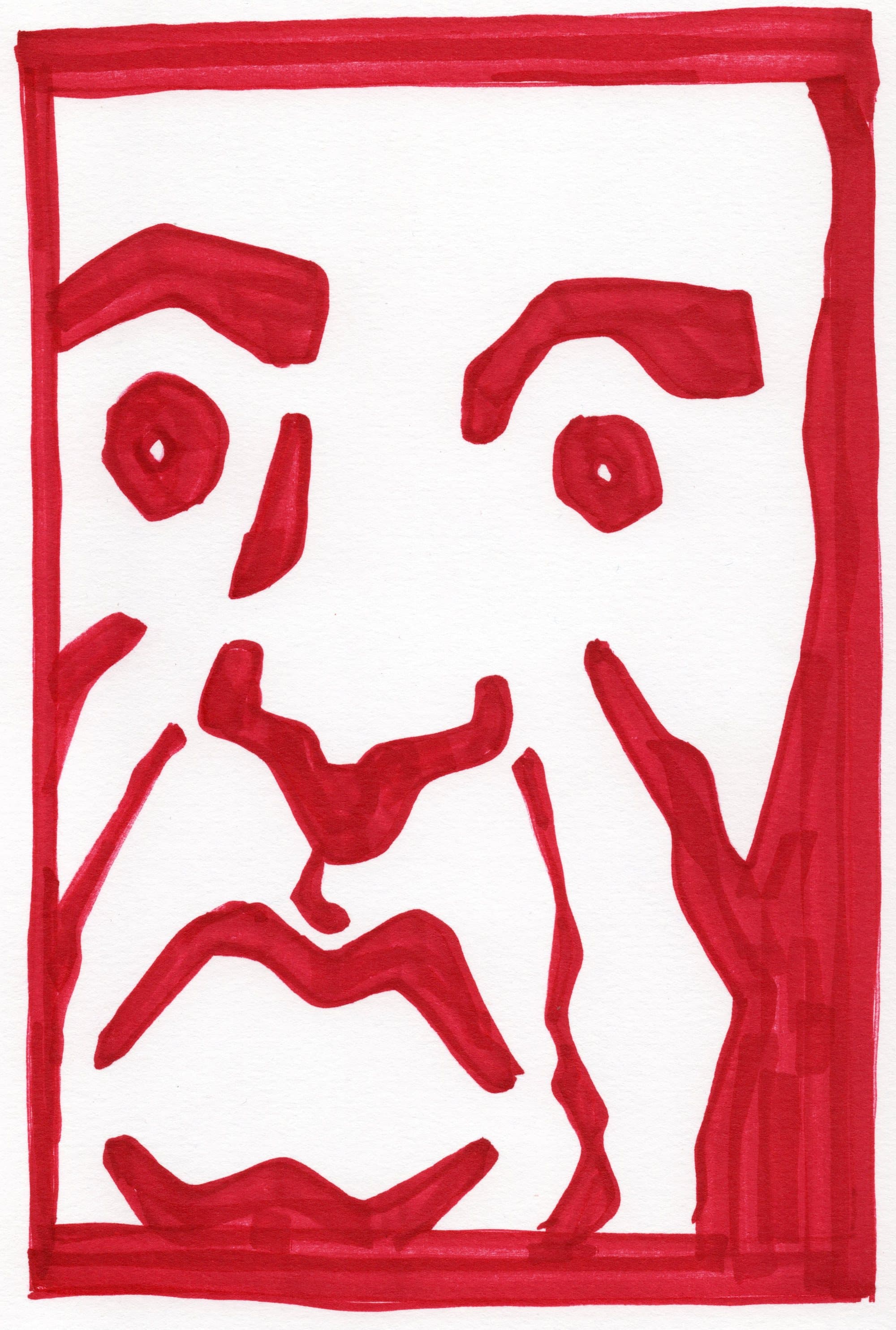 Shams Abadi, small format — marker on paper (28)