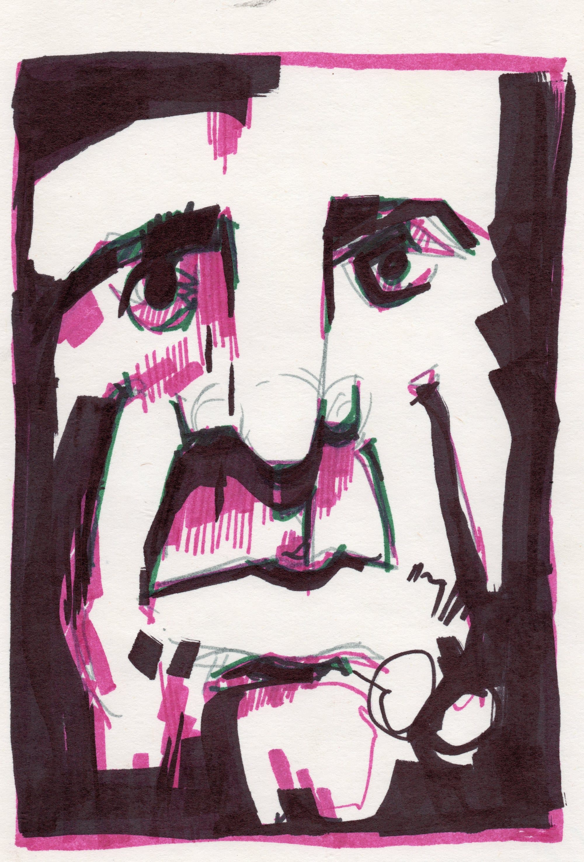 Shams Abadi, small format — marker on paper (29)